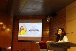 Welcoming the new recruits of NSULMS, as the Mooting Coordinator and Vice President of the Club (2023)